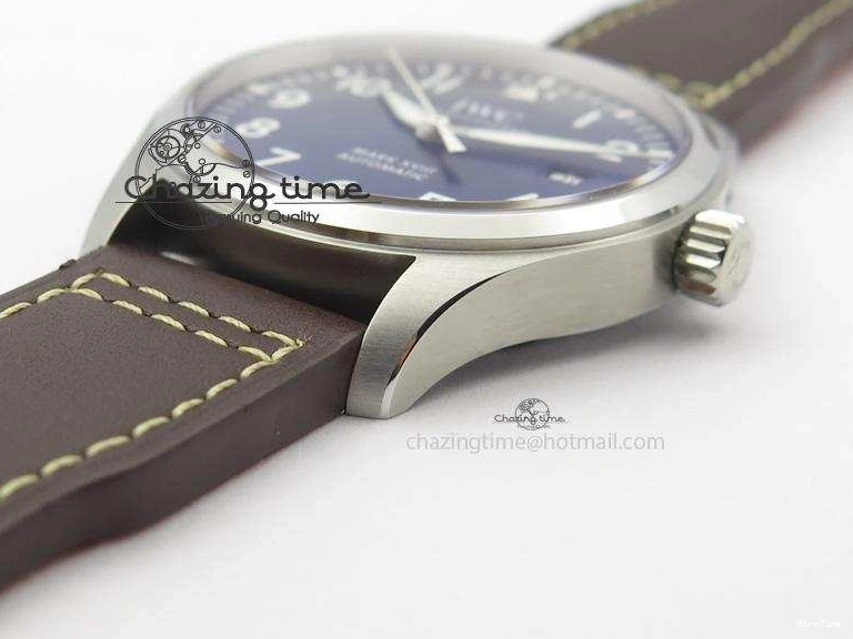MIROTIME 0121 Mark XVIII Le Petit Prince IW327004 SS Mk Maker Best Edition Blue Dial On Brown Leather Strap A TimelessDesign 7296
